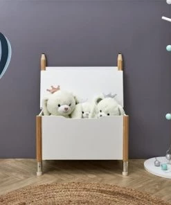 Toilinux Boîtes Et Paniers De Rangements Enfant Banc Pour Chambre D'enfant Avec Coffre De Rangement Blanc -Coussins enfant Soldes 2022 banc pour chambre d enfant avec coffre de rangement blanc 4