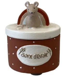 Amadeus Accessoires De Salle De Bain Enfant Boite à Dents De Lait Arc En Ciel Et Souris Beige -Coussins enfant Soldes 2022 boite a dents de lait arc en ciel et souris orange 1