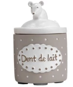 Amadeus Accessoires De Salle De Bain Enfant Boîte à Dents De Lait Bleue -Coussins enfant Soldes 2022 boite a dents de lait beige 1