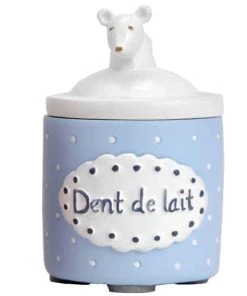 Amadeus Accessoires De Salle De Bain Enfant Boîte à Dents De Lait Bleue