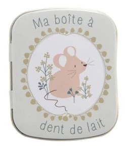 Amadeus Accessoires De Salle De Bain Enfant Boite à Dents De Lait En Métal