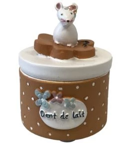 Amadeus Accessoires De Salle De Bain Enfant Boite à Dents De Lait Souris Orange