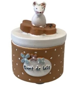 Amadeus Accessoires De Salle De Bain Enfant Boite à Dents De Lait Souris Rose -Coussins enfant Soldes 2022 boite a dents de lait souris orange 4