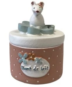 Amadeus Accessoires De Salle De Bain Enfant Boite à Dents De Lait Souris Rose -Coussins enfant Soldes 2022 boite a dents de lait souris orange pastel 4