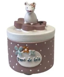 Amadeus Accessoires De Salle De Bain Enfant Boite à Dents De Lait Souris Orange Pastel -Coussins enfant Soldes 2022 boite a dents de lait souris rose 1