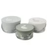LANADECO Boîtes Et Paniers De Rangements Enfant Boîtes Cygne En Papier Blanc Et Gris - Lot De 3