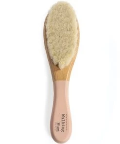 Walking Mum Accessoires De Salle De Bain Enfant Brosse Bébé En Bois Rose