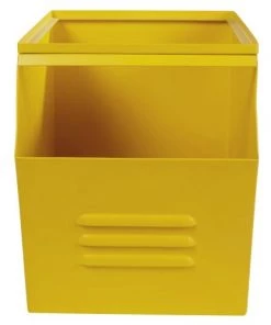 Maisons Du Monde Boîtes Et Paniers De Rangements Enfant Caisse à Jouets En Métal Jaune