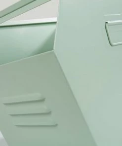 Maisons Du Monde Boîtes Et Paniers De Rangements Enfant Caisse à Jouets En Métal Vert Menthe -Coussins enfant Soldes 2022 caisse a jouets en metal vert menthe 1000 12 20 206783 3