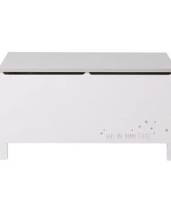 Maisons Du Monde Boîtes Et Paniers De Rangements Enfant Coffre à Jouets Blanc Et Gris Motifs étoiles