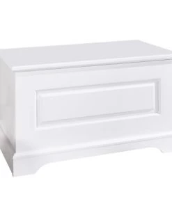 ID Kids Boîtes Et Paniers De Rangements Enfant Coffre à Jouets Bois Massif Blanc