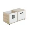 Gami Boîtes Et Paniers De Rangements Enfant Coffre à Jouets Chêne Blanc -Coussins enfant Soldes 2022 coffre a jouets chene blanc
