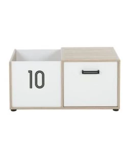 Gami Boîtes Et Paniers De Rangements Enfant Coffre à Jouets Chêne Blanc 9 Gami Boîtes Et Paniers De Rangements Enfant Coffre à Jouets Chêne Blanc -Coussins enfant Soldes 2022 coffre a jouets chene blanc 2