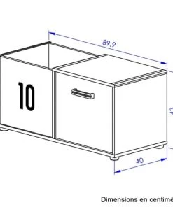 Gami Boîtes Et Paniers De Rangements Enfant Coffre à Jouets Chêne Blanc 11 Gami Boîtes Et Paniers De Rangements Enfant Coffre à Jouets Chêne Blanc -Coussins enfant Soldes 2022 coffre a jouets chene blanc 4