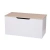 Wadiga Boîtes Et Paniers De Rangements Enfant Coffre à Jouets En Bois Blanc 80x40x40cm -Coussins enfant Soldes 2022 coffre a jouets en bois blanc 80x40x40cm