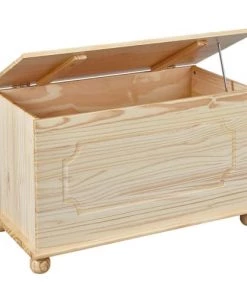 Altobuy Boîtes Et Paniers De Rangements Enfant Coffre à Jouets Naturel -Coussins enfant Soldes 2022 coffre a jouets naturel 2