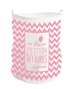 STC Boîtes Et Paniers De Rangements Enfant Corbeille à Linge Ou à Jouets Bleue H50cm -Coussins enfant Soldes 2022 corbeille a linge ou a jouets rose h50cm 3