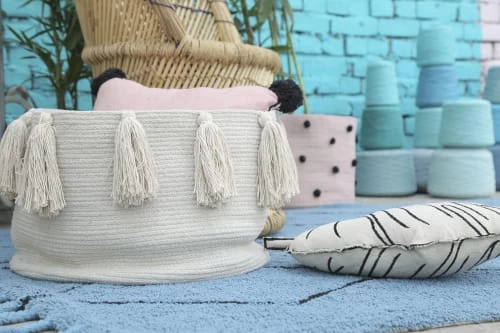 Lorena Canals Boîtes Et Paniers De Rangements Enfant Corbeille En Coton Blanc 30xØ45 8 Lorena Canals Boîtes Et Paniers De Rangements Enfant Corbeille En Coton Blanc 30xØ45 – Image 6