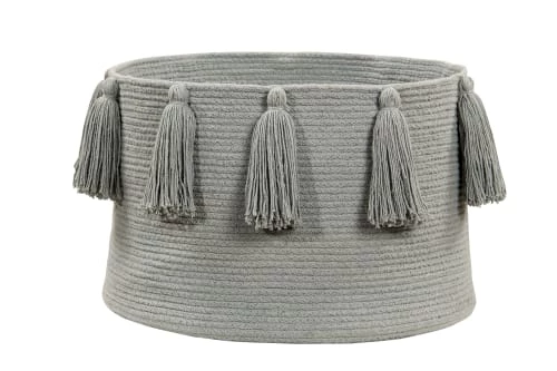 Lorena Canals Boîtes Et Paniers De Rangements Enfant Corbeille En Coton Gris 30xØ45 3 Lorena Canals Boîtes Et Paniers De Rangements Enfant Corbeille En Coton Gris 30xØ45