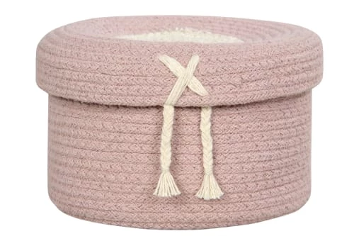 Lorena Canals Boîtes Et Paniers De Rangements Enfant Corbeille En Coton Rose 13xØ20 3 Lorena Canals Boîtes Et Paniers De Rangements Enfant Corbeille En Coton Rose 13xØ20
