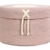 Lorena Canals Boîtes Et Paniers De Rangements Enfant Corbeille En Coton Rose 20xØ30