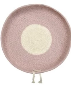 Lorena Canals Boîtes Et Paniers De Rangements Enfant Corbeille En Coton Rose 20xØ30 -Coussins enfant Soldes 2022 corbeille en coton rose 20xoe30 3