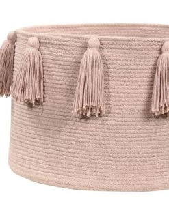 Lorena Canals Boîtes Et Paniers De Rangements Enfant Corbeille En Coton Rose 30xØ45 -Coussins enfant Soldes 2022 corbeille en coton rose 30xoe45 2