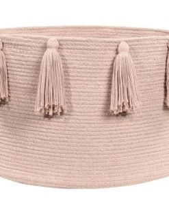 Lorena Canals Boîtes Et Paniers De Rangements Enfant Corbeille En Coton Rose 30xØ45