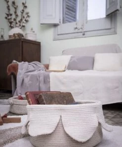 Lorena Canals Boîtes Et Paniers De Rangements Enfant Corbeille Pétales Coton Blanc 20xØ33 -Coussins enfant Soldes 2022 corbeille petales coton blanc 20xoe33 5