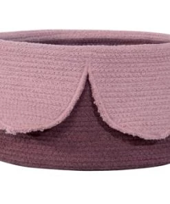 Lorena Canals Boîtes Et Paniers De Rangements Enfant Corbeille Pétales Coton Rose 20xØ33