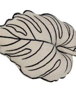 Lorena Canals Coussins Enfant Coussin A Feuille En Coton Beige 50x30 -Coussins enfant Soldes 2022 coussin a feuille en coton beige 50x30 3