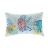 Maisons Du Monde Coussins Enfant Coussin à Motifs Jungle Bleus, Rose, Jaunes, Verts Et Dorés, 30x50