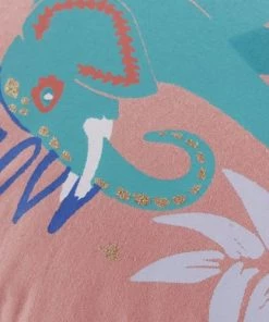 Maisons Du Monde Coussins Enfant Coussin à Motifs Pailletés Dorés, Rose, Orange, Verts Et Bleus, 35x35 -Coussins enfant Soldes 2022 coussin a motifs pailletes dores rose orange verts et bleus 35x35 1000 8 15 225802 4