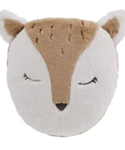 Maisons Du Monde Coussins Enfant Coussin Biche Imitation Fourrure Beige, écrue Et Grise 30x33