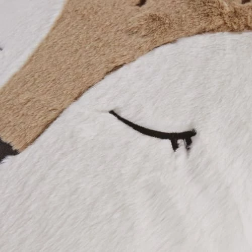 Maisons Du Monde Coussins Enfant Coussin Biche Imitation Fourrure Beige, écrue Et Grise 30x33 5 Maisons Du Monde Coussins Enfant Coussin Biche Imitation Fourrure Beige, écrue Et Grise 30x33 – Image 3