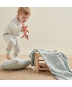 Noukie's Coussins Enfant Coussin Carré Eléphant Anna & Milo (37 X 37 Cm) -Coussins enfant Soldes 2022 coussin carre elephant anna milo 37 x 37 cm 2