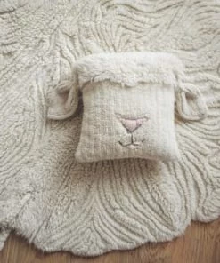 Lorena Canals Coussins Enfant Coussin Carré En Laine Mouton (35 X 35 Cm) -Coussins enfant Soldes 2022 coussin carre en laine mouton 35 x 35 cm 1