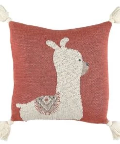 Noukie's Coussins Enfant Coussin Carré Lama Sacha (35 X 35 Cm)