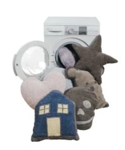 Lorena Canals Coussins Enfant Coussin Coeur En Coton Rose 50x47 -Coussins enfant Soldes 2022 coussin coeur en coton rose 50x47 6