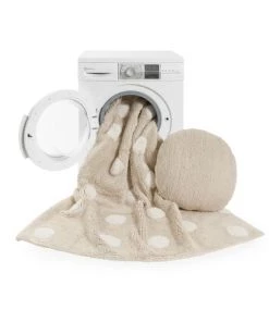 Lorena Canals Coussins Enfant Coussin Coton Beige Rond 50Ø -Coussins enfant Soldes 2022 coussin coton beige rond 50oe 5