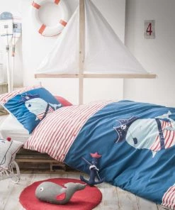 Future Home Coussins Enfant Coussin Coton Blanc Avec Chat Marin 40x40cm -Coussins enfant Soldes 2022 coussin coton blanc avec chat marin 40x40cm 2