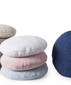 Lorena Canals Coussins Enfant Coussin Coton Blanc Rond 50Ø -Coussins enfant Soldes 2022 coussin coton blanc rond 50oe 3