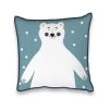 Future Home Coussins Enfant Coussin Coton Bleu Avec Ours Blanc 40x40cm -Coussins enfant Soldes 2022 coussin coton bleu avec ours blanc 40x40cm