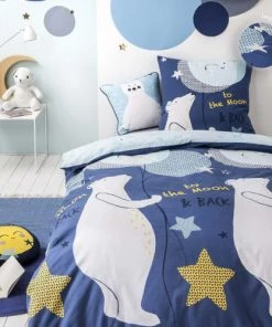 Future Home Coussins Enfant Coussin Coton Bleu Avec Ours Blanc 40x40cm 9 Future Home Coussins Enfant Coussin Coton Bleu Avec Ours Blanc 40x40cm -Coussins enfant Soldes 2022 coussin coton bleu avec ours blanc 40x40cm 3