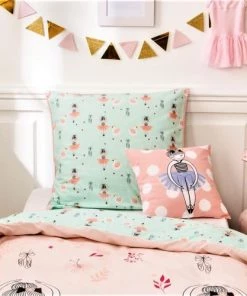 Future Home Coussins Enfant Coussin Coton Rose Avec Danseuse 40x40cm -Coussins enfant Soldes 2022 coussin coton rose avec danseuse 40x40cm 2