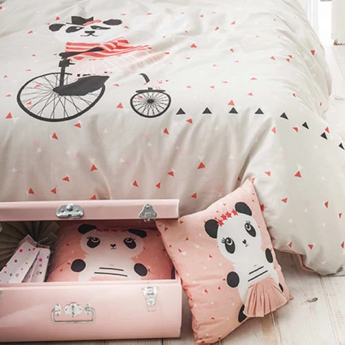 Future Home Coussins Enfant Coussin Coton Rose Avec Panda 40x40cm 4 Future Home Coussins Enfant Coussin Coton Rose Avec Panda 40x40cm – Image 2