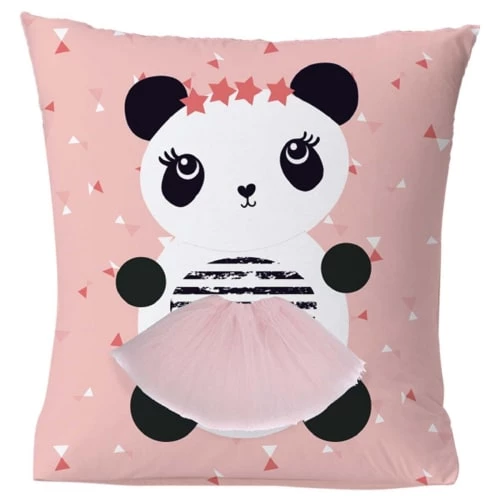 Future Home Coussins Enfant Coussin Coton Rose Avec Panda 40x40cm 3 Future Home Coussins Enfant Coussin Coton Rose Avec Panda 40x40cm