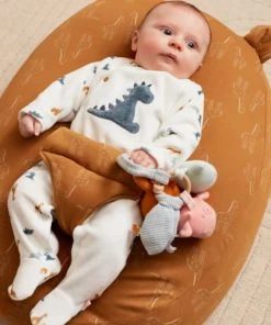 Noukie's Coussins Enfant Coussin De Grossesse 2 En 1 Mix & Match Ocre -Coussins enfant Soldes 2022 coussin de grossesse 2 en 1 mix match ocre 3