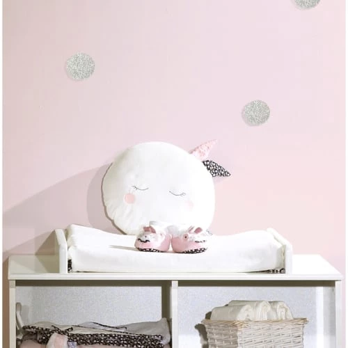 Sauthon Coussins Enfant Coussin Déco Lune 30x30cm En Polyester Blanc 5 Sauthon Coussins Enfant Coussin Déco Lune 30x30cm En Polyester Blanc – Image 3