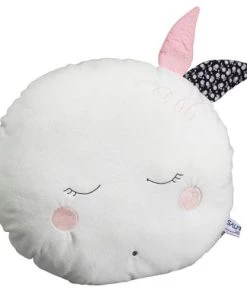 Sauthon Coussins Enfant Coussin Déco Lune 30x30cm En Polyester Blanc